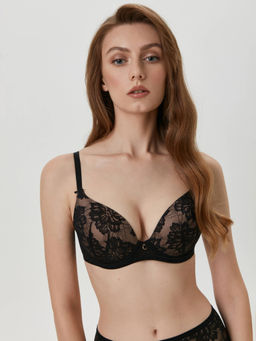 CONTE Бюстгальтер push-up на каркасах Eva RB1060 черный - Conte elegant фото 3