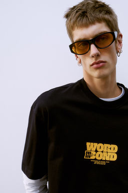 Camiseta con motivo estampado Loose Fit