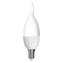 LED-CW37 7W/6500K/E14/FR PLP01WH Лампа светодиодная. Форма свеча на ветру, матовая. Серия ЯРКАЯ. Дневной белый свет (6500K). Картон. ТМ Uniel