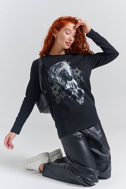 8575 футболка с дл.рукавом унисекс