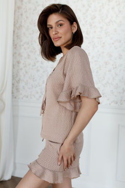 D0152 БЕЖЕВАЯ ПИЖАМА
