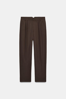 ZW COLLECTION DARTED WOOL TROUSERS