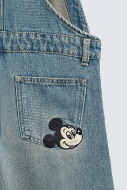 MICKEY MOUSE EMBROIDERED DENIM DUNGAREES HARRY LAMBERT FOR ZARA X DISNEY  фото 4