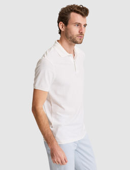 Beyaz Slim Fit Polo Yaka Ti__rt