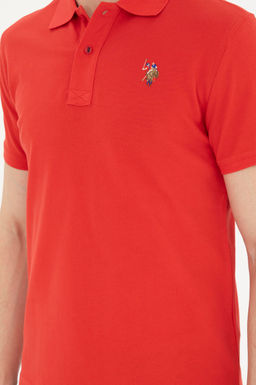Мужская красная базовая футболка - U.s. polo assn фото 6