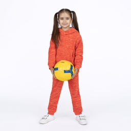 Костюм детский оранжевый флисовый 7043кт (110, 60)