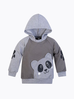 Костюм детский серыймеланж панда