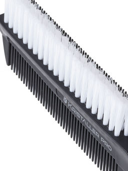 Kristaller Профессиональный гребень для волос комбинированный AC577, карбон, черный, 22 см  фото 4