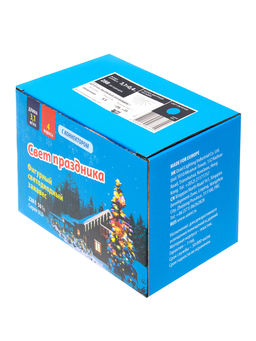 ULD-E3104-288/DTK BLUE IP20 RAINBOW-1 Занавес светодиодный фигурный "Радуга-1", 3,1х0,4м. 4 подвеса. 288 светодиодов. Синий свет. Провод прозрачный. TM Uniel.