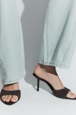 SPLIT SUEDE HEELED SANDALS - Zara фото 7