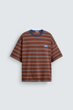 CAMISETA JACQUARD RAYAS PUKAS SURF X ZARA / Rayas marrones
