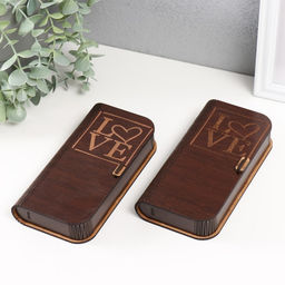 Шкатулка-купюрница Love, подарочная, 17×8.5×3.5 см, МИКС