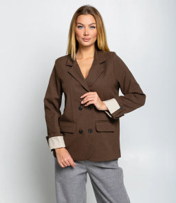 Пиджак #КТ8999, коричневый