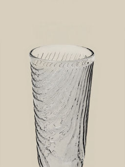 Бокал для шампанского SL-Home «Барк», 160 мл, стекло, серый