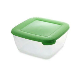 Контейнер 0,95л д/СВЧ квадратный Лайт (травяной)