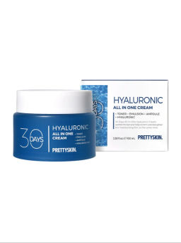 Cream 30 Days All In One Hyaluronic - Крем универсальный для лица с гиалуроновой кислотой (+тонер+эмульсия+ампула+гиалуроновая кислота), 100 мл