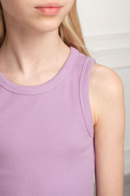 Майка-топ в рубчик для девочки Happyfox