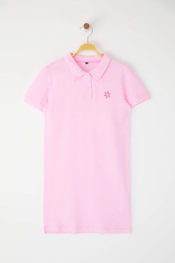 Lacivert K?z Cocuk %100 Pamuk Meyve Nak?sl? Polo Yaka k?sa Orme Elbise TKDSS25EL00085 - Trendyolmilla фото 9