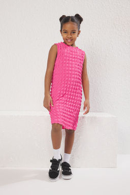 Lila K?z Cocuk Mini Me Dokulu Orme Elbise TKDSS25EL00013 - Trendyolmilla фото 6