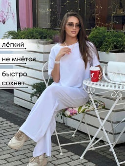 РАСПРОДАЖА Костюм Лана_О830/белый - Ihomelux фото 2