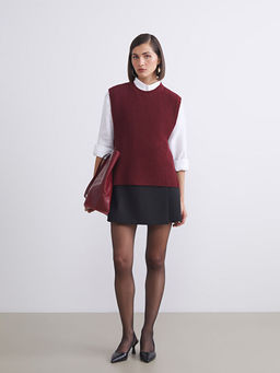 Bisiklet Yaka Kad?n Triko S?veter