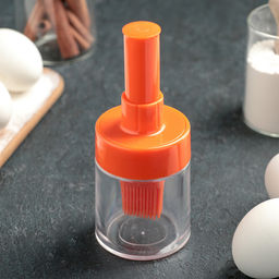 Кисть с ёмкостью, силикон, 6×15 см, МИКС