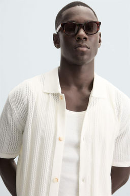 OPENWORK KNIT SHIRT - Zara фото 5