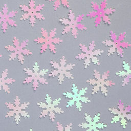 Цена за 2 шт. Пайетки «Голография» 20 г, цвет белый перламутр, 25 мм