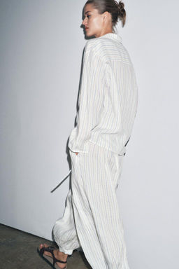 ZW COLLECTION STRIPED BALLOON TROUSERS - Zara фото 3