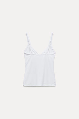 STITCHED VEST TOP - Zara фото 7