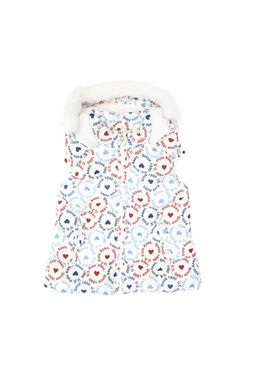 K_z _ocuk _nci Kalp Desenli Kap__onlu _i_me Yelek Sepette S_rpriz _ndirim - U.s. polo assn фото 2