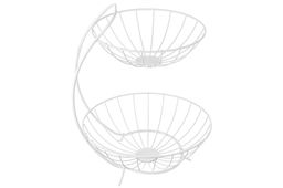 Корзина для фруктов 28*26,5*35,5 см Белая двухъярусная - Elan gallery фото 5