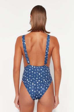 Leopar Desenli Halter Yaka Normal Paca Mayo TBESS23MA00345 - Trendyolmilla фото 5