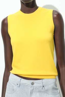 SLEEVELESS KNIT TOP - Zara фото 32