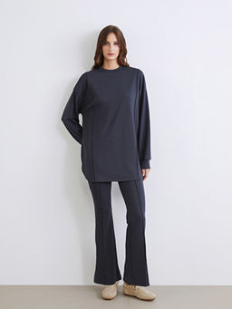 Dik Yaka Kad?n Sweatshirt Tunik