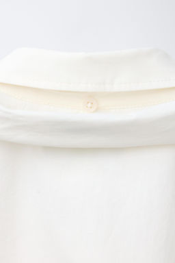 CROPPED SHIRT WITH DETACHABLE SCARF - Zara фото 14