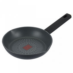 Сковорода с антипригарным покрытием "Linea TEMPO" д24см, h4,8см, алюминий, индикатор нагрева, бакелитовая ручка с покрытием soft touch, "Regent" (Китай) Подходит для всех видов плит, включая индукционную.