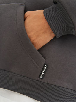 =Утепленное худи с начесом свободного силуэта - NEVERLATE фото 3