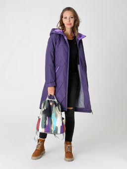 24102 Плащ утепл. фиолетовый/лавандовый - Dizzyway фото 4