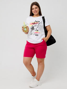 Костюм женский К-226 (кулирка/футер с лайкрой) Голубая