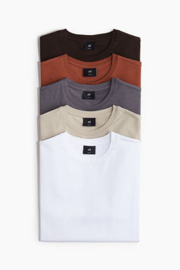 Pack de 5 camisetas Slim Fit