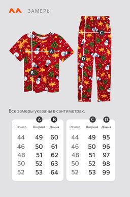 Женская новогодняя пижама Happyfox