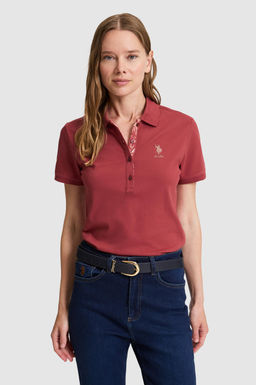 Kad_n Fu_ya Polo Yaka Basic Ti__rt