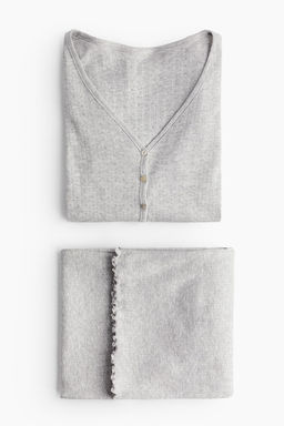 Pijama en punto pointelle - H&m фото 5