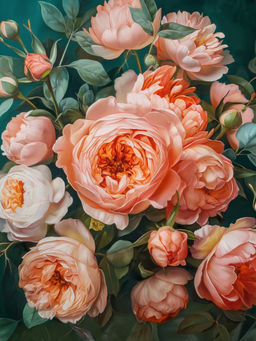 Вышивка крестиком 40х50см, Розы