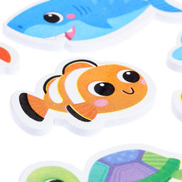 Игровой набор для ванной Крошка Я «Морской мир», набор 11 игрушек, сетка для хранения