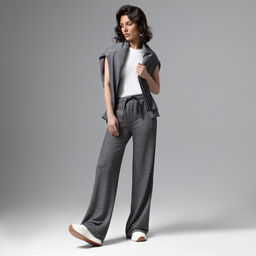 Брюки с лампасами, Смелый выход (серый)