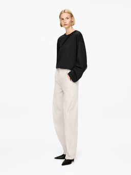 Pantalones de pana con pernera de barril - H&m фото 5