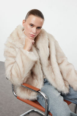 Ekru Regular Kal?p Kurk Mont TWOAW25MO00157 - Trendyolmilla фото 9