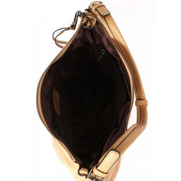 Сумка женская натуральная кожа GU 2066-2022, 1отд+карм/пер, плечевой ремень, бежевый SALE 265740 - Adelia фото 7